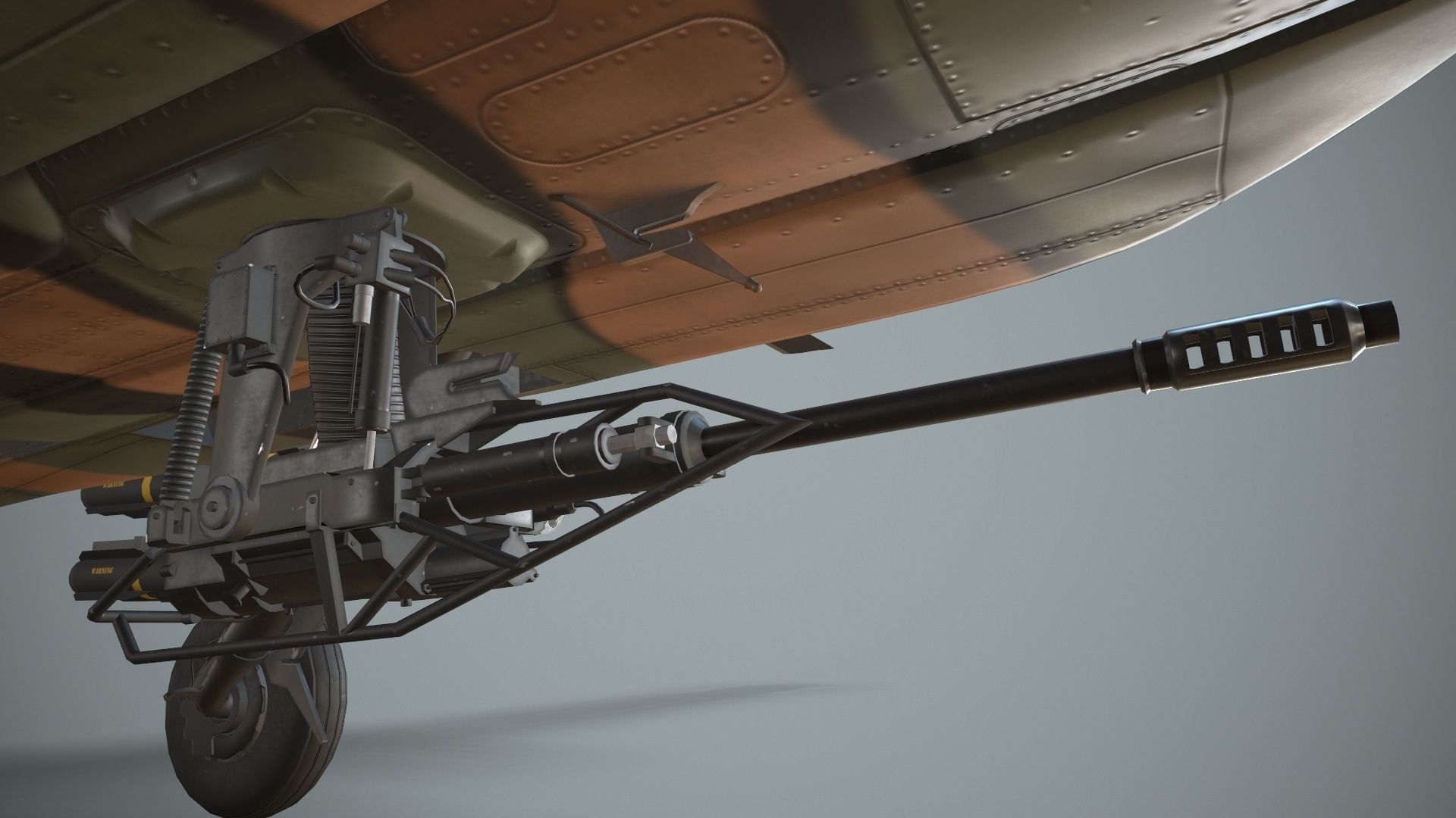  Apache AH-64D Japan Ground Self-Defense  Force Static Low-poly 3D model_17