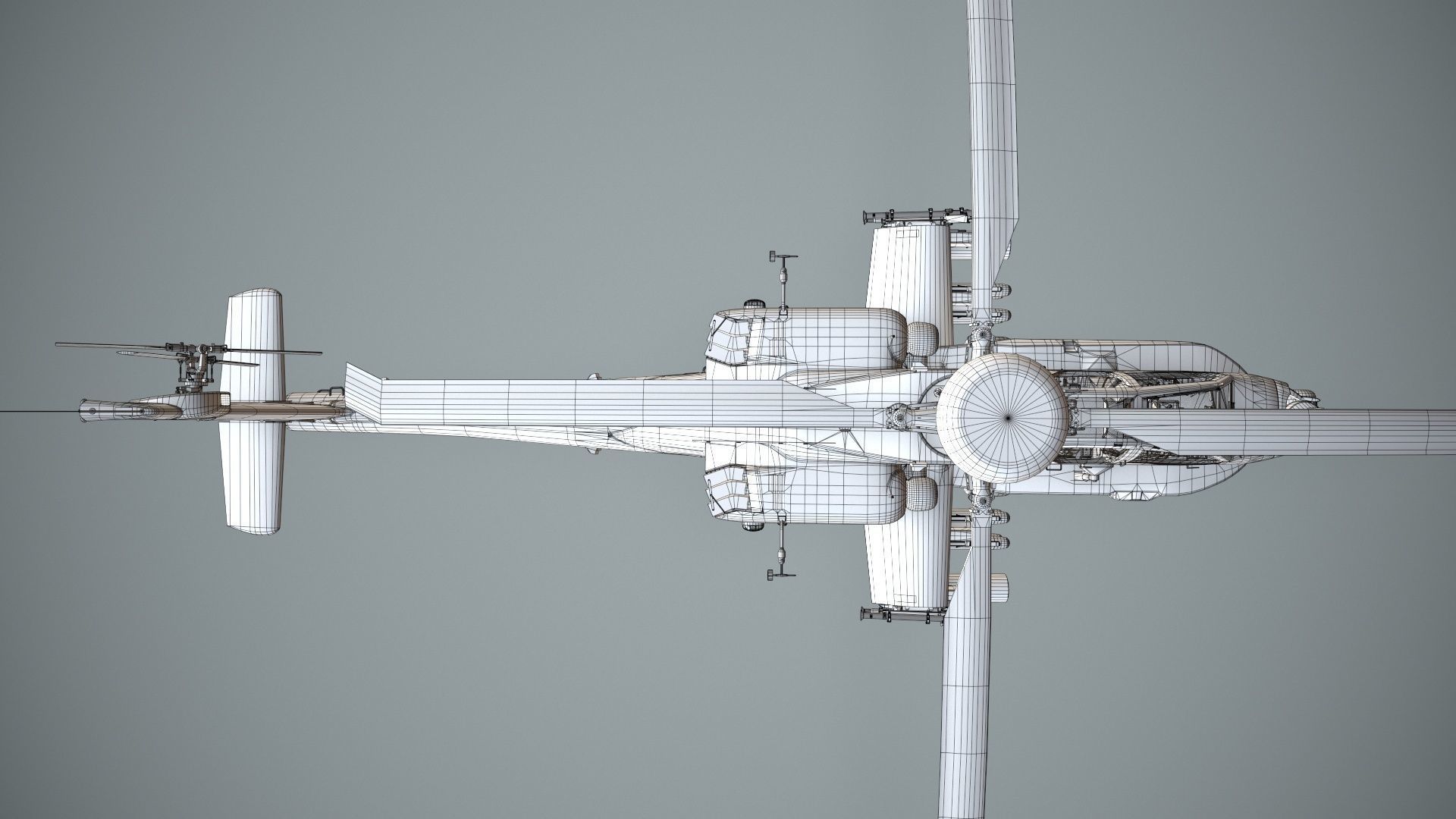  Apache AH-64D Japan Ground Self-Defense  Force Static Low-poly 3D model_27