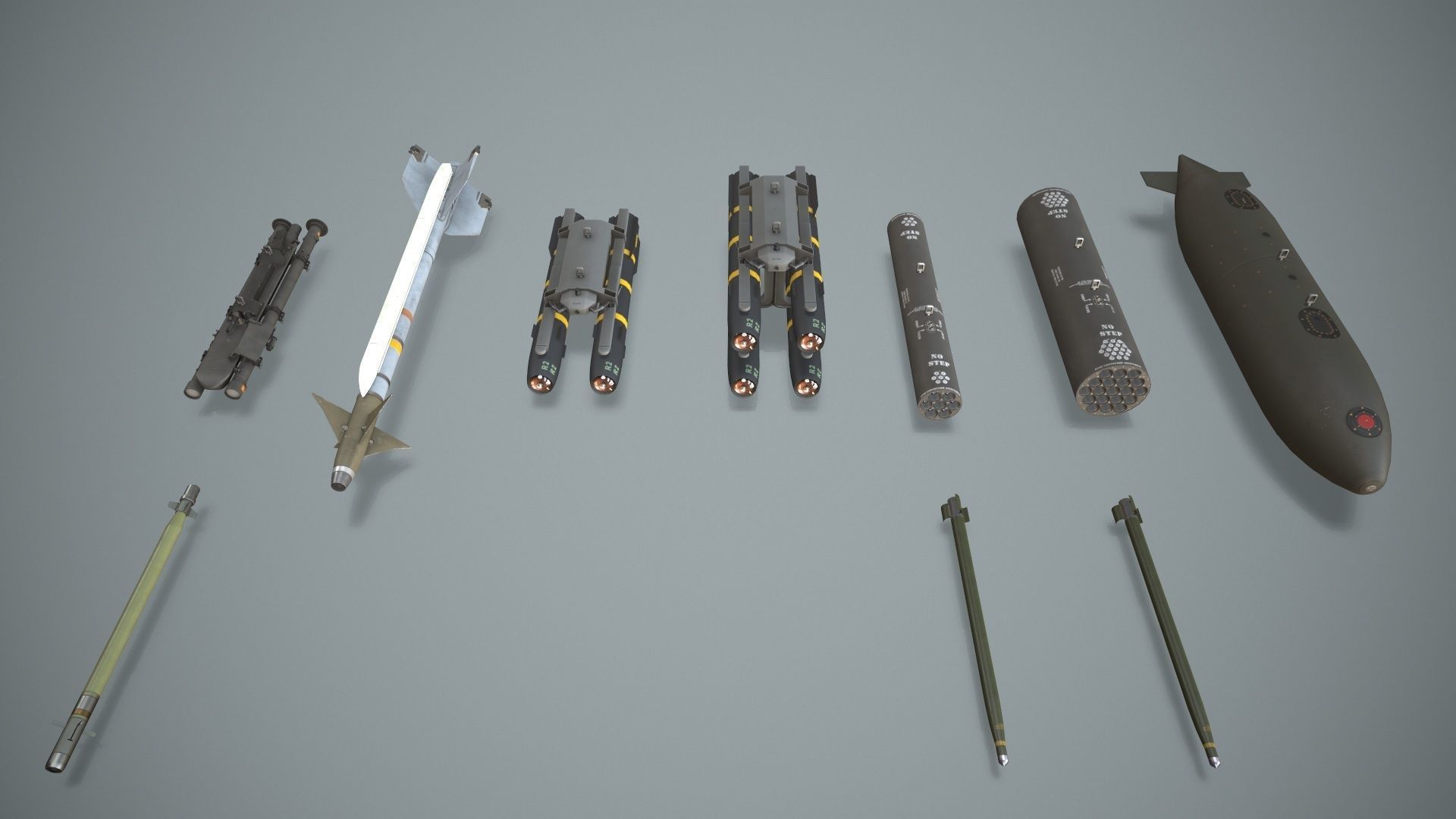  Apache AH-64D Japan Ground Self-Defense  Force Static Low-poly 3D model_18