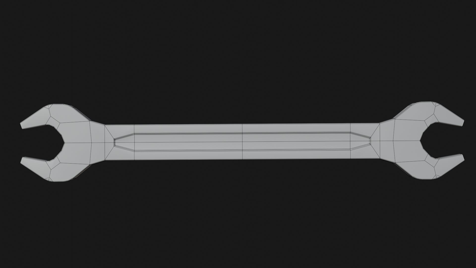 Low-Poly Wrench Collection by Nikdox Low-poly 3D model_12