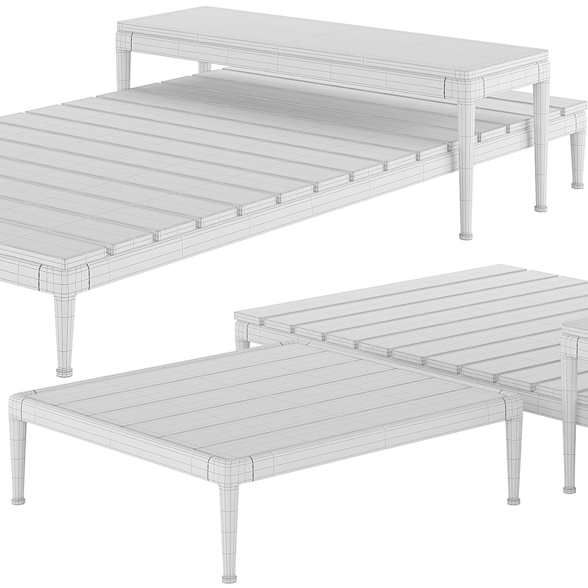 Pico outdoor table 3D model_1