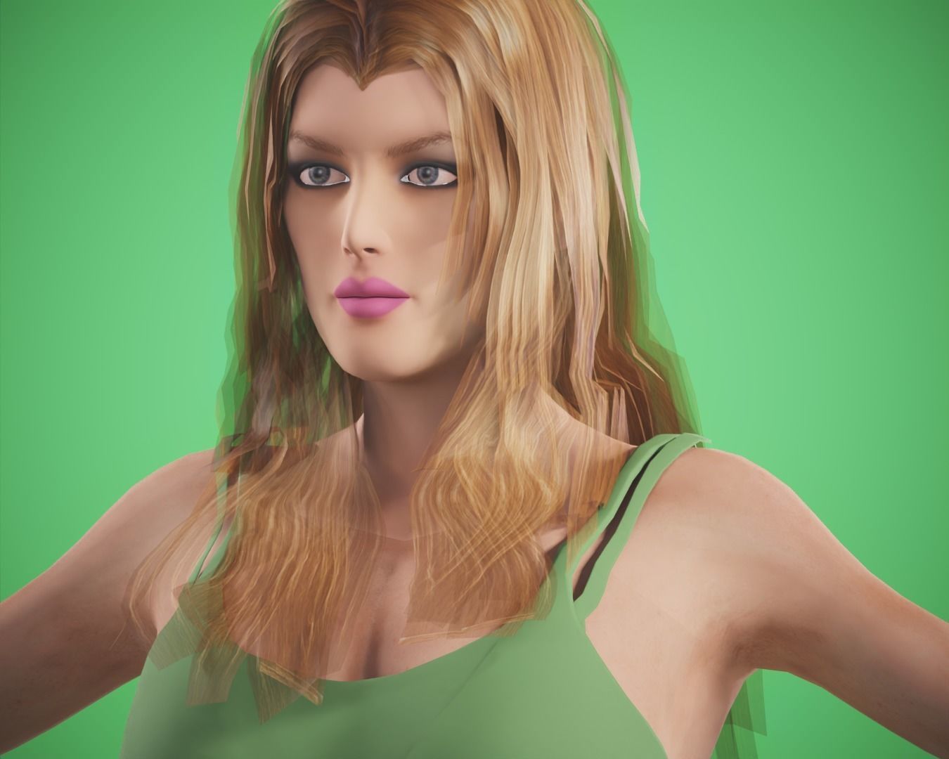 game rigged pack Low-poly 3D model_2