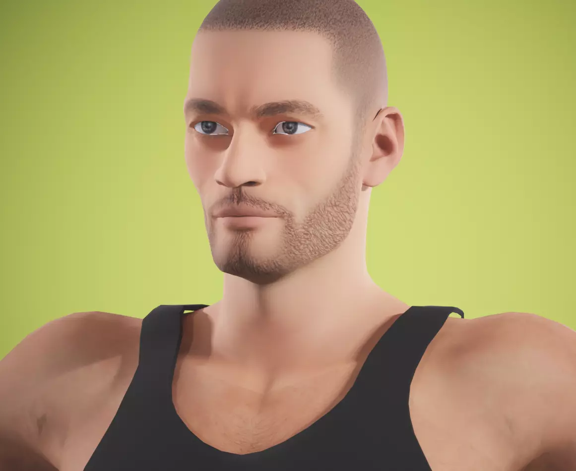 game rigged pack Low-poly 3D model_0