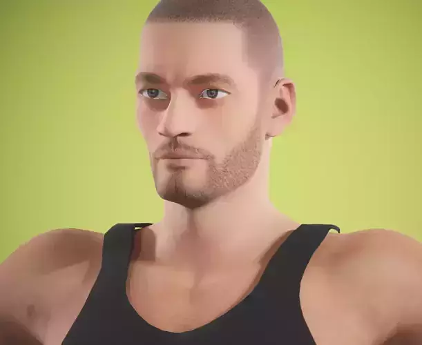 game rigged pack Low-poly 3D model
