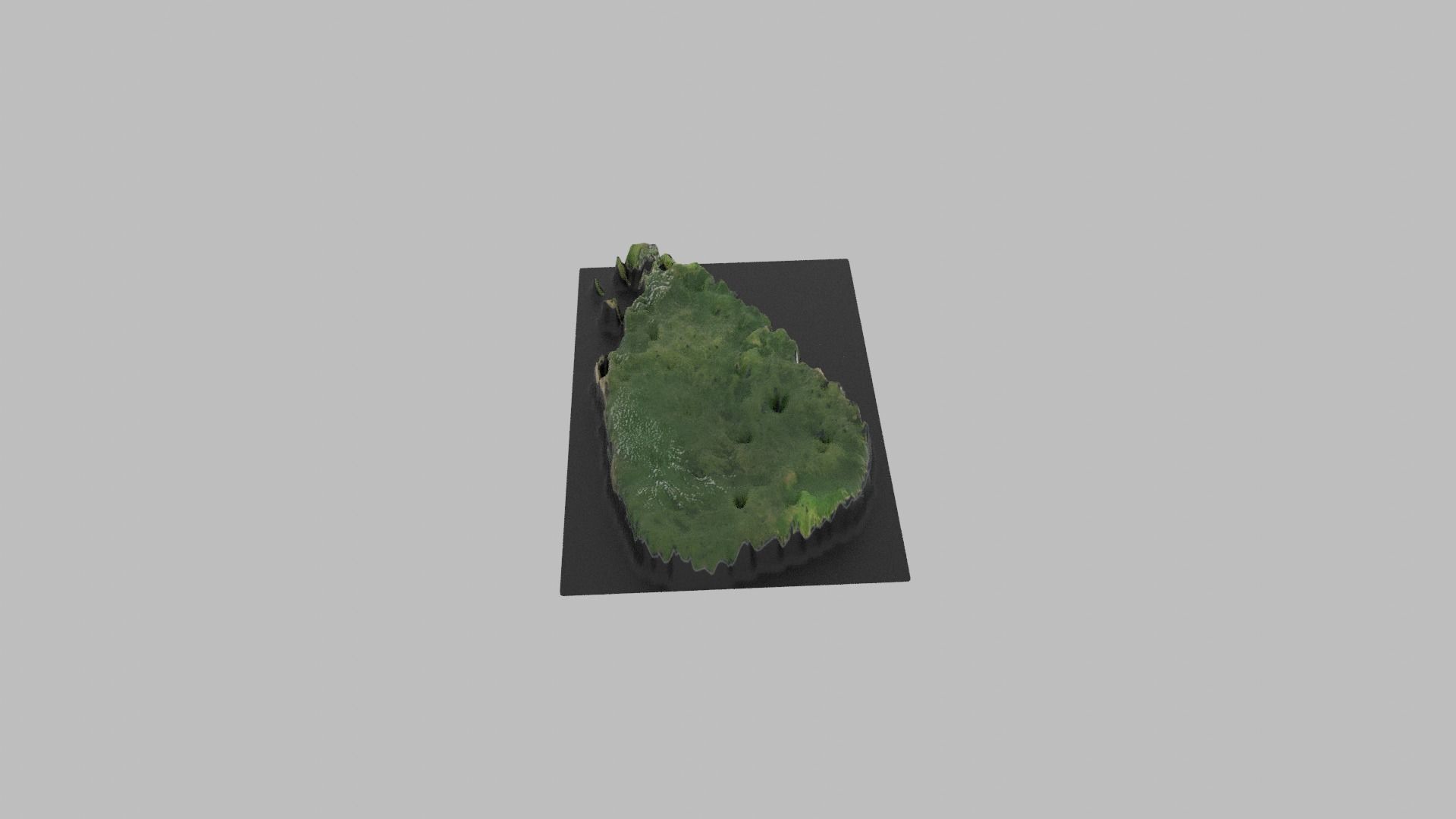 Sri Lanka Map Country Low-poly 3D model_1