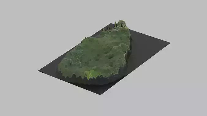 Sri Lanka Map Country Low-poly 3D model