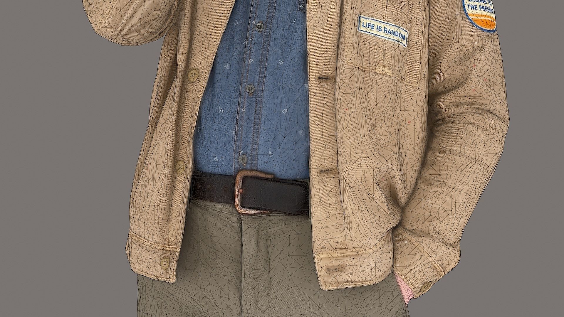 Urban Vista Phone Call in the Cityscape 3D model_12