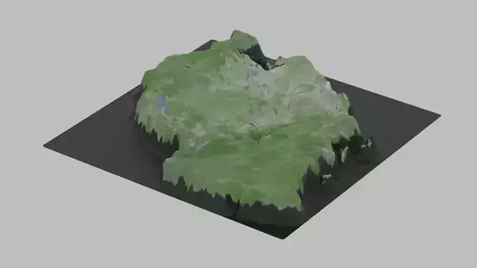 Tanzania Map Country Low-poly 3D model