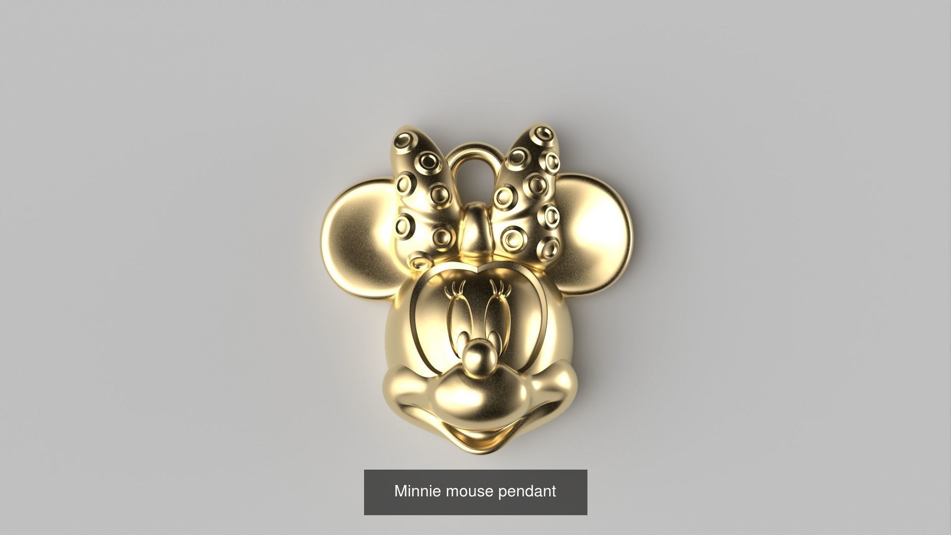 Minnie and mickey mouse pendants 3D Model Collection_3