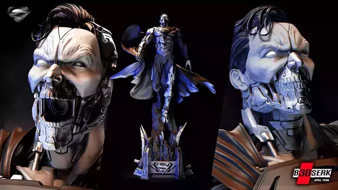 B3DSERK April term 2023 Cyborg Superman Sculpture 