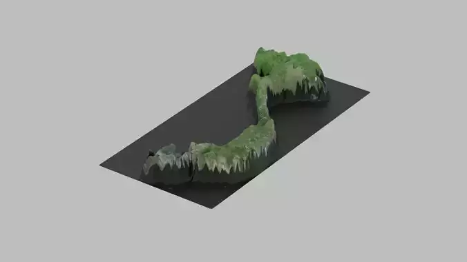 Vietnam Map Country Low-poly 3D model