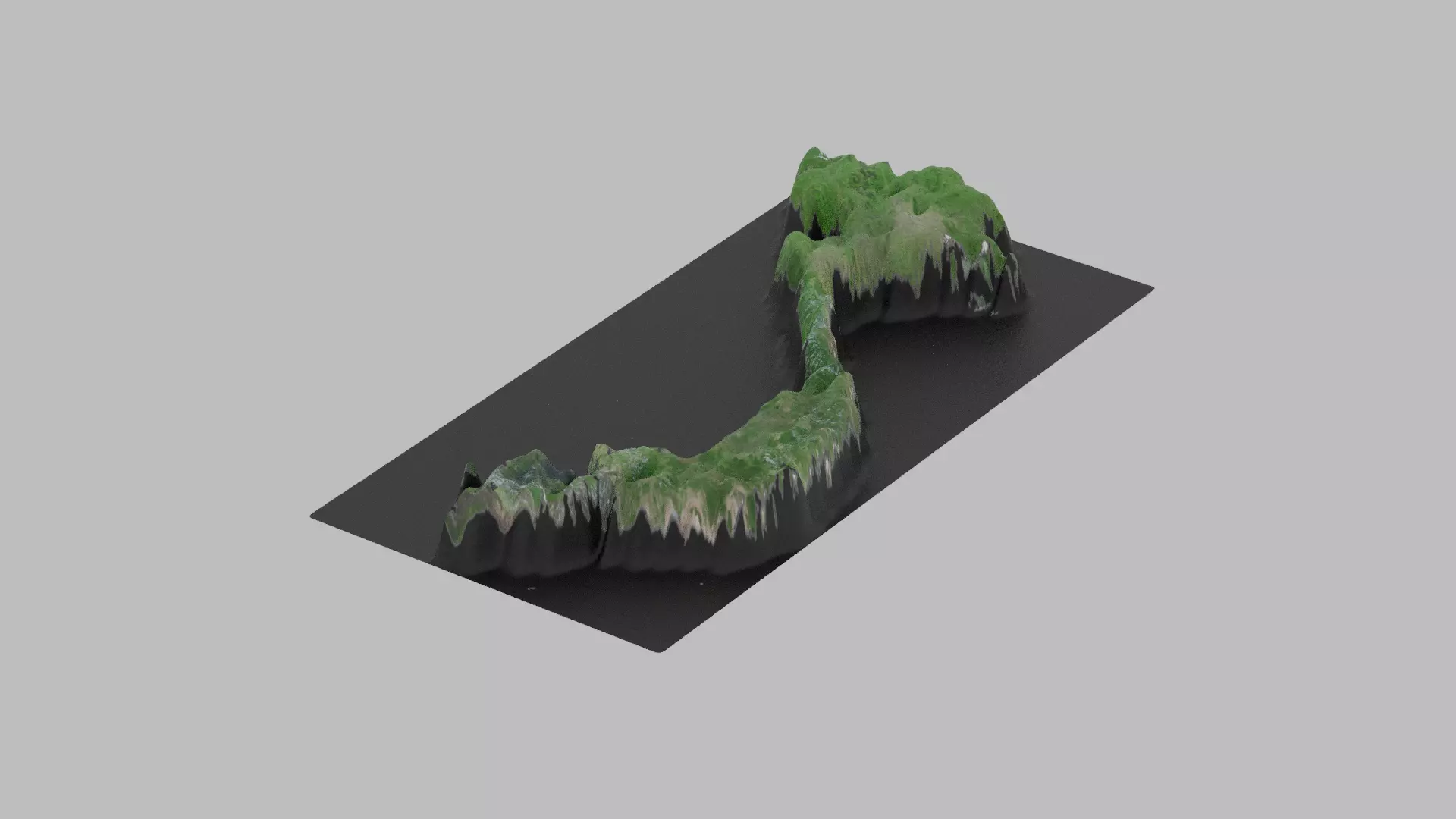 Vietnam Map Country Low-poly 3D model_0