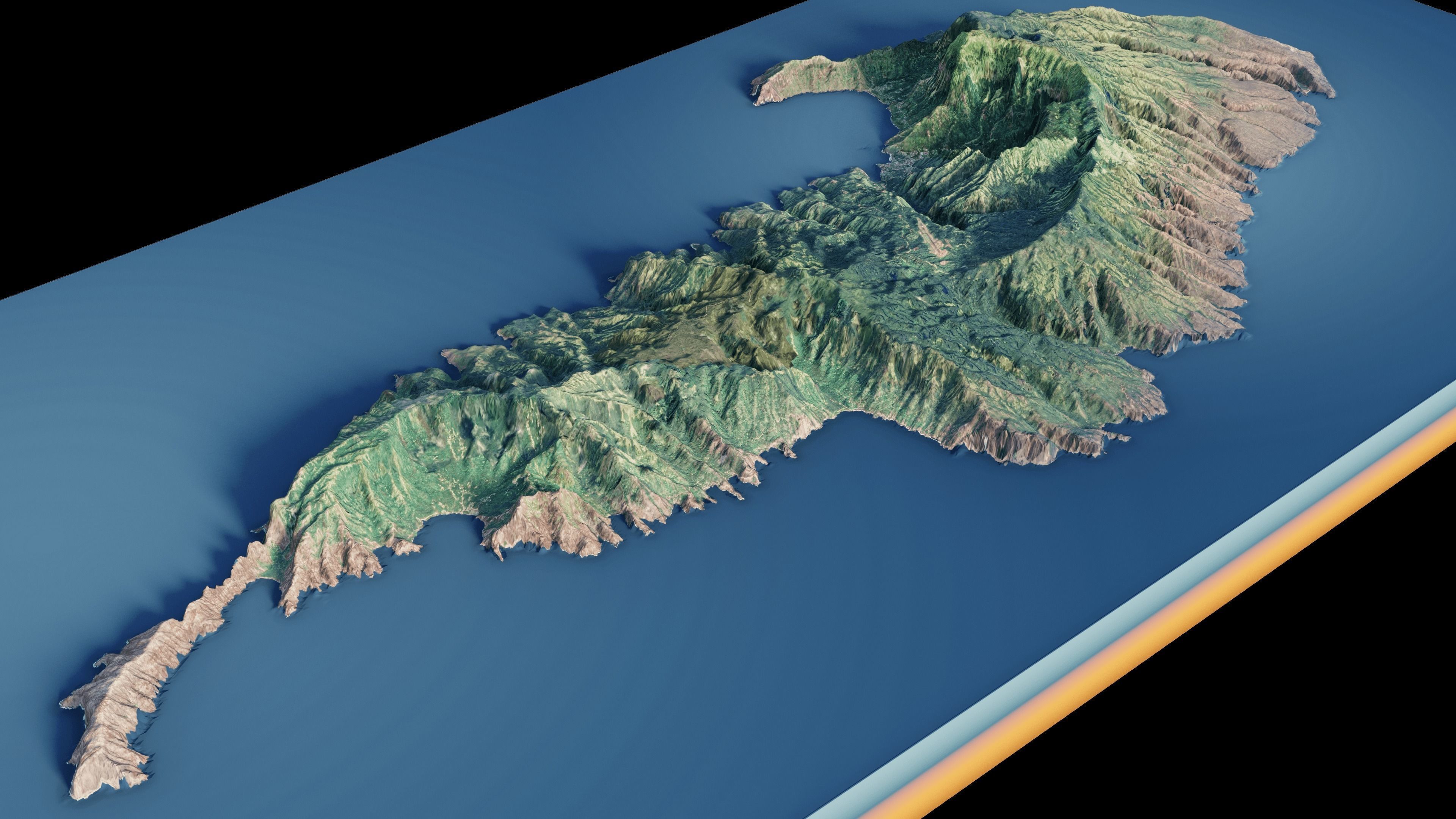 French Polynesia island of Hiva Oa 3d model 3D model_8