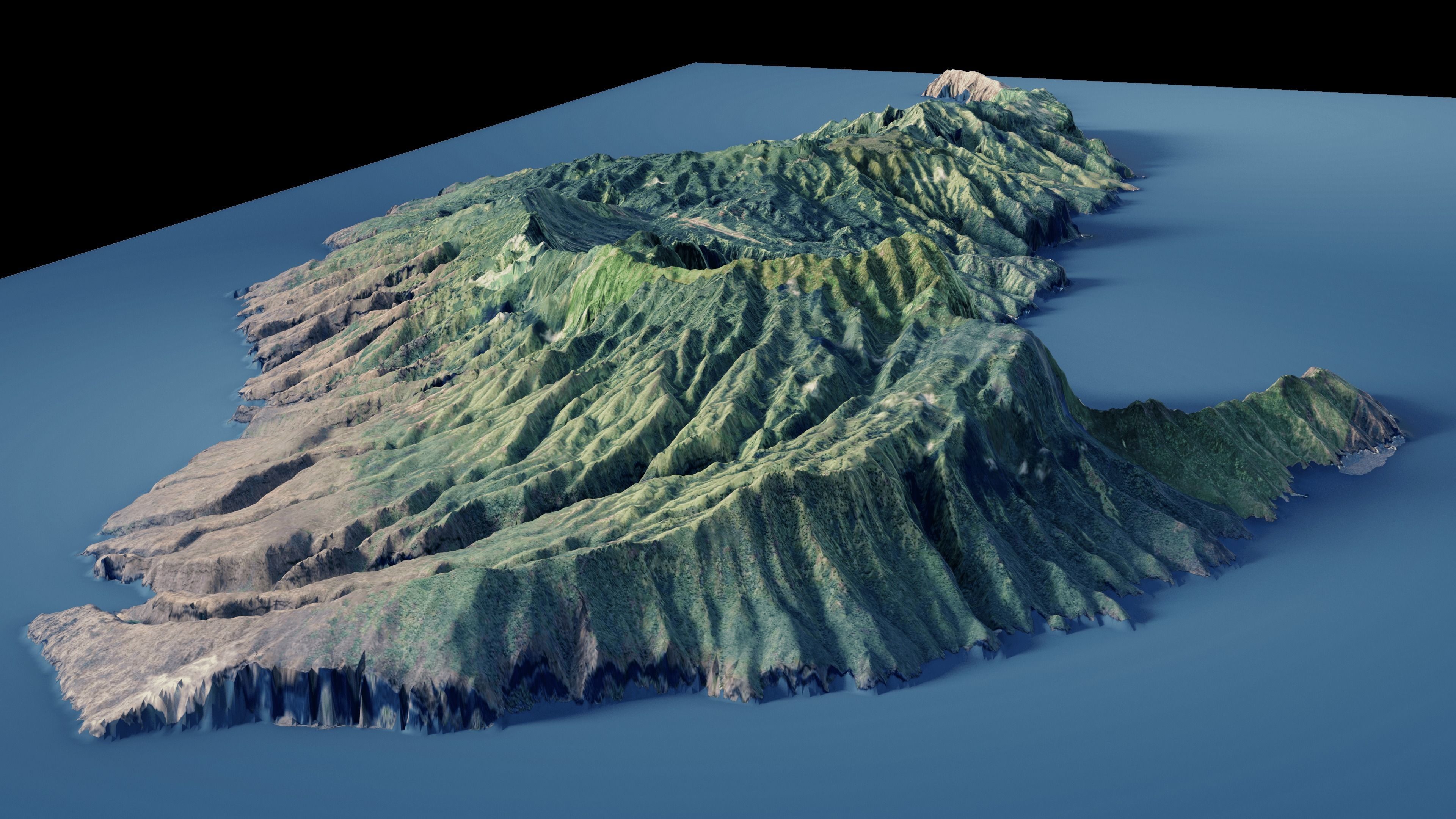 French Polynesia island of Hiva Oa 3d model 3D model_4