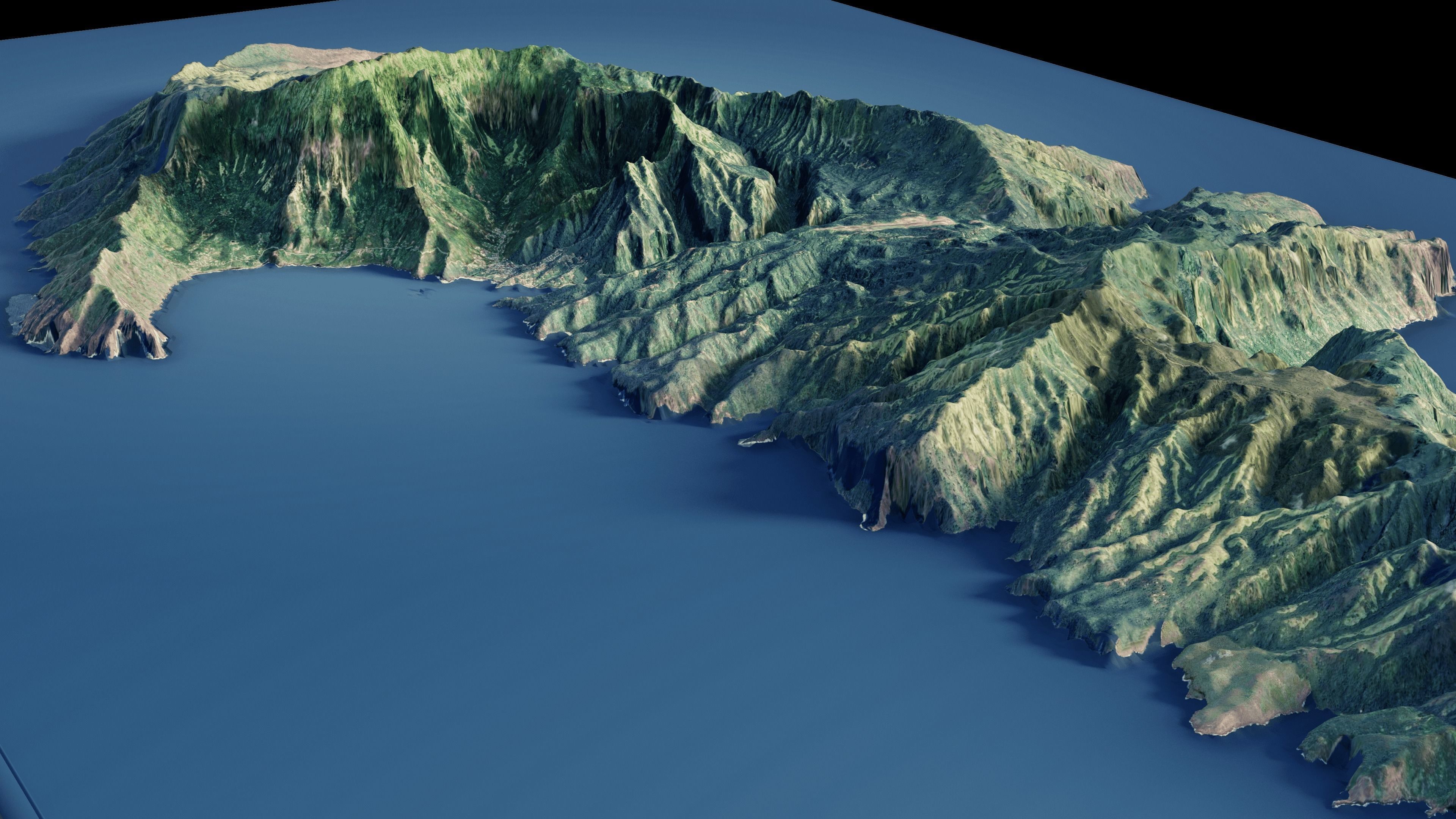 French Polynesia island of Hiva Oa 3d model 3D model_10