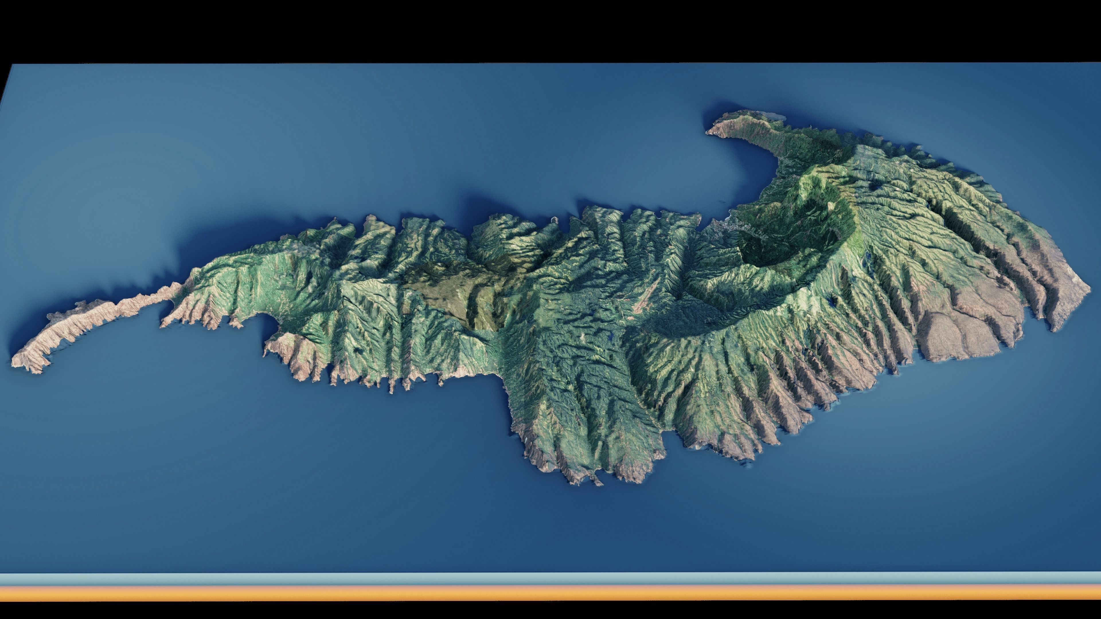 French Polynesia island of Hiva Oa 3d model 3D model_7