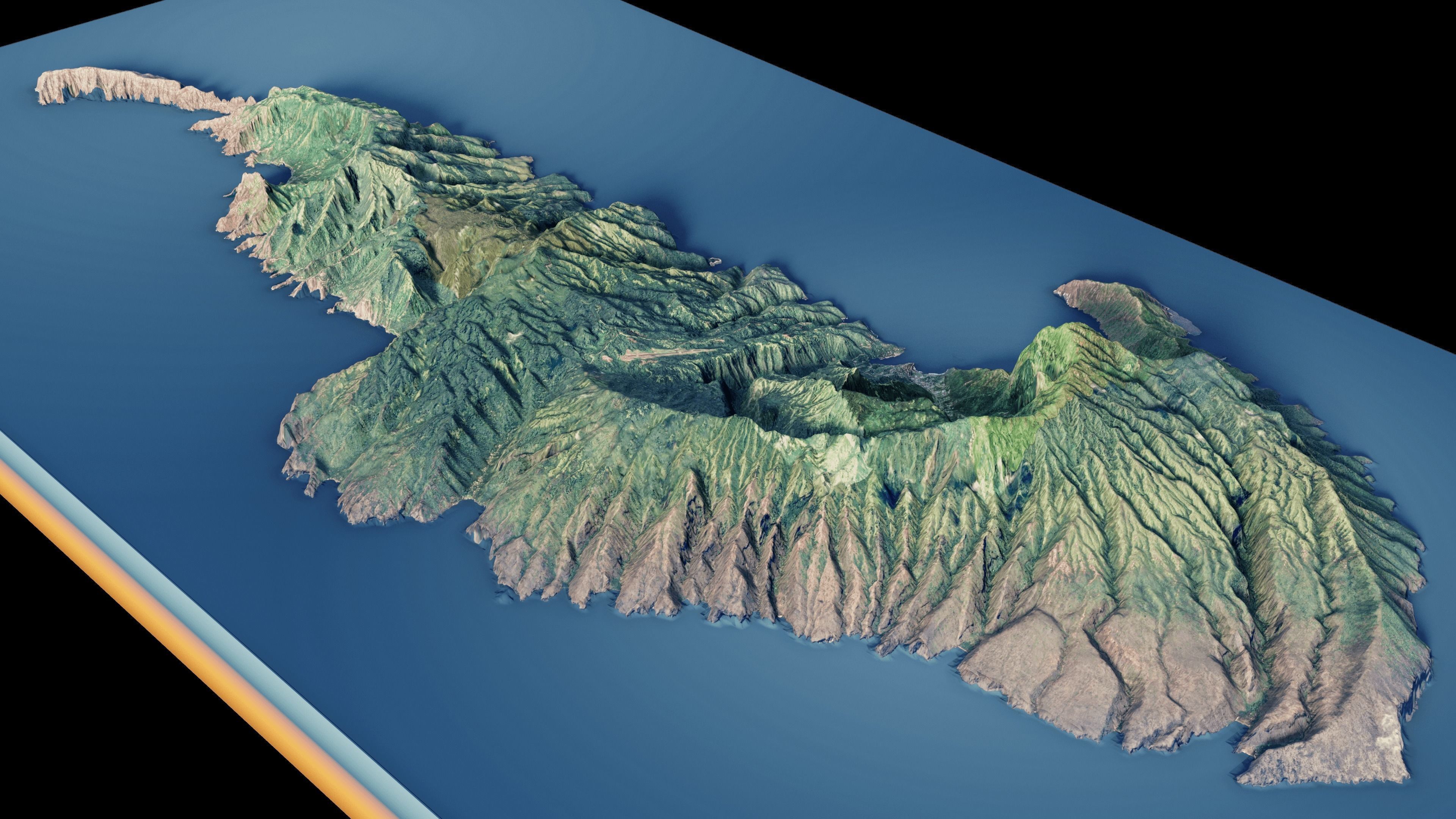 French Polynesia island of Hiva Oa 3d model 3D model_6