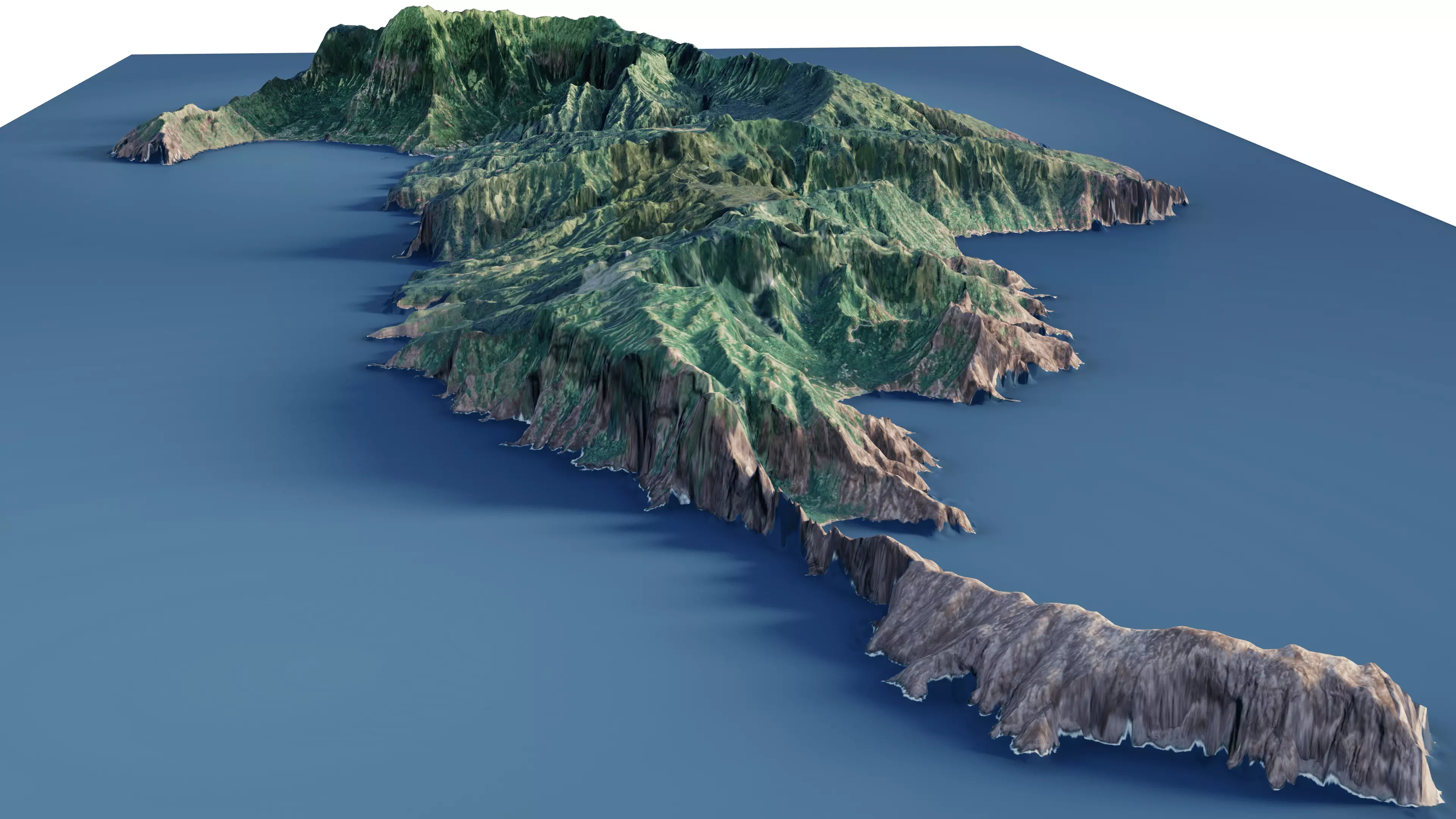 French Polynesia island of Hiva Oa 3d model 3D model_0