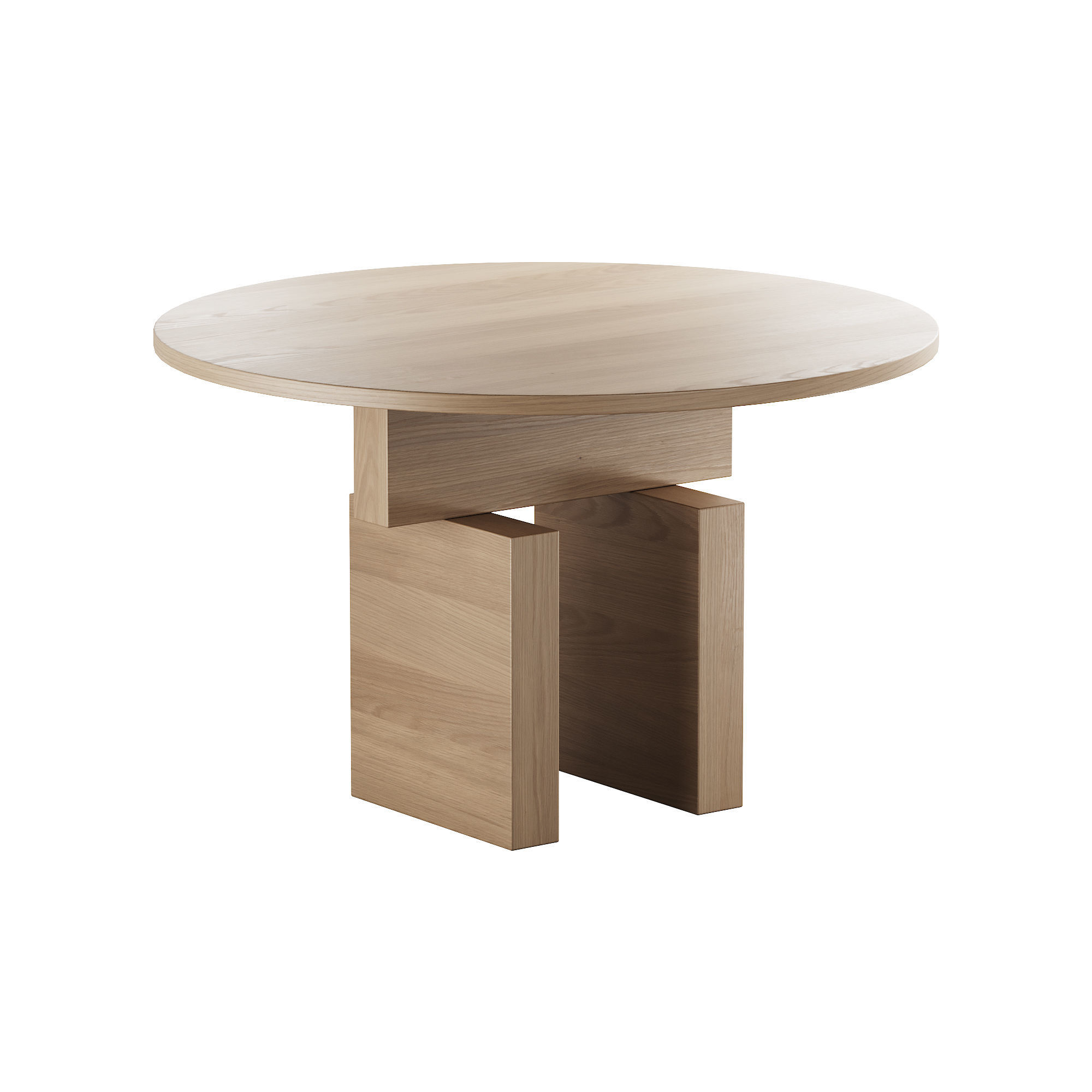 321 Resident Plane Dining Table Round by J McLe 2 colors 3 size 3D model_5