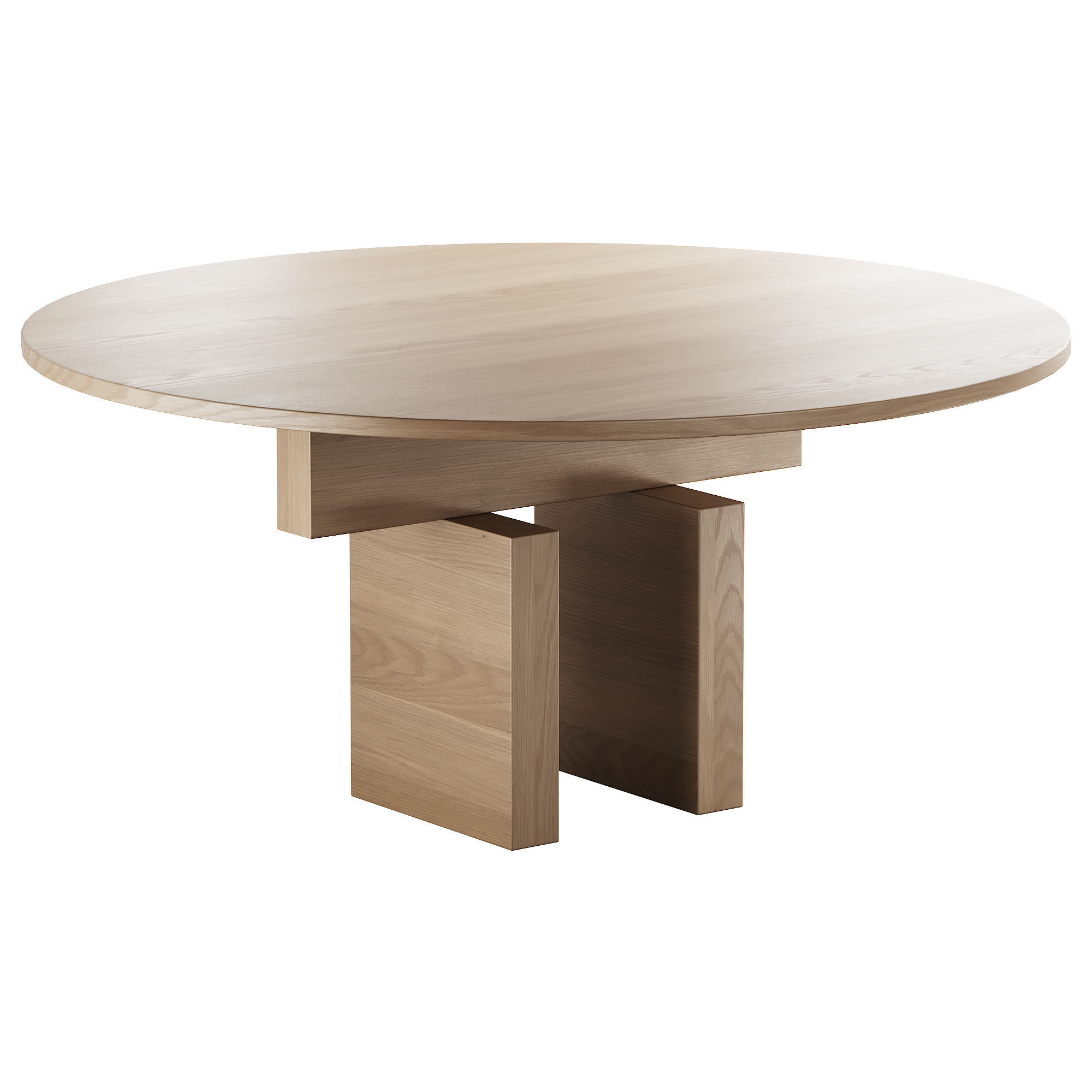 321 Resident Plane Dining Table Round by J McLe 2 colors 3 size 3D model_3