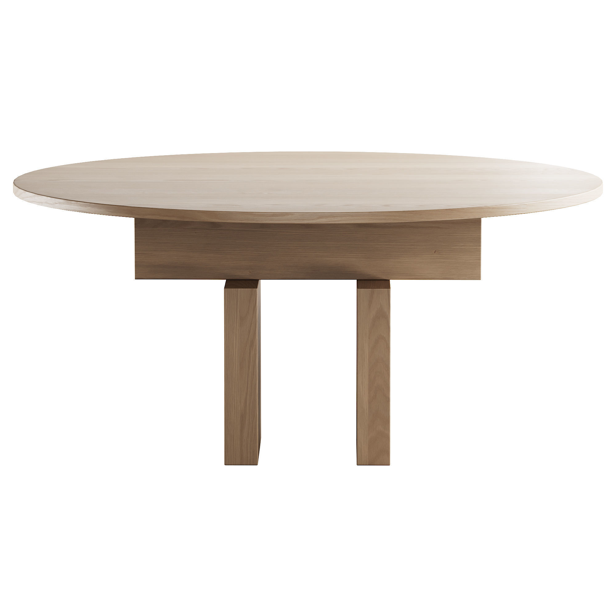 321 Resident Plane Dining Table Round by J McLe 2 colors 3 size 3D model_2