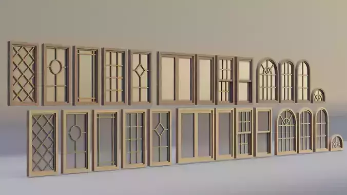 Wooden Windows Multicolor