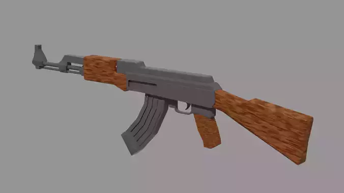 Low poly AK-47