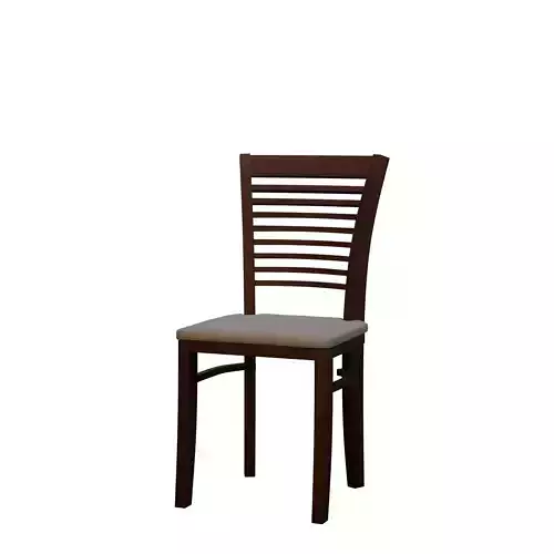 Estoucomo Wooden Chair Low-poly 3D model