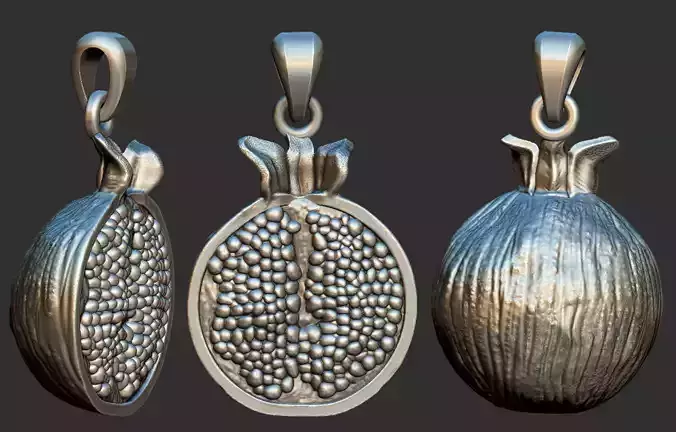 Pomegranate - Roma - Pendant 3D print model