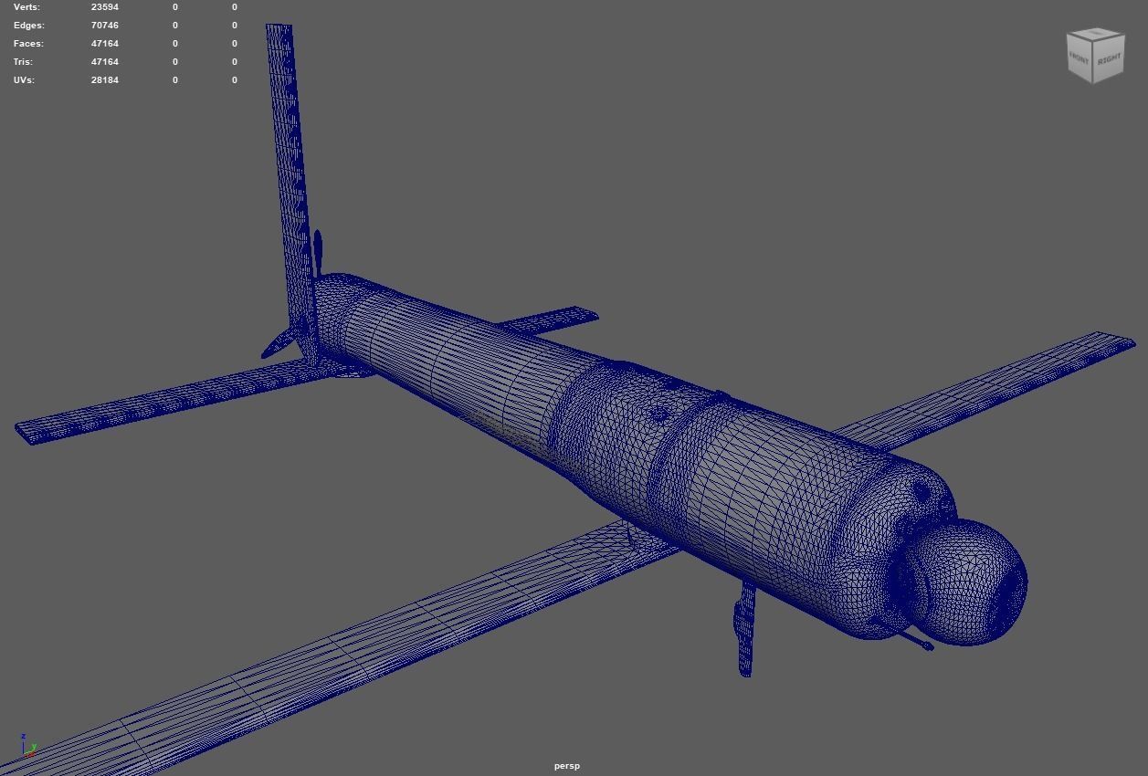 Switchblade 600 Loitering Missile Drone 3D model_4