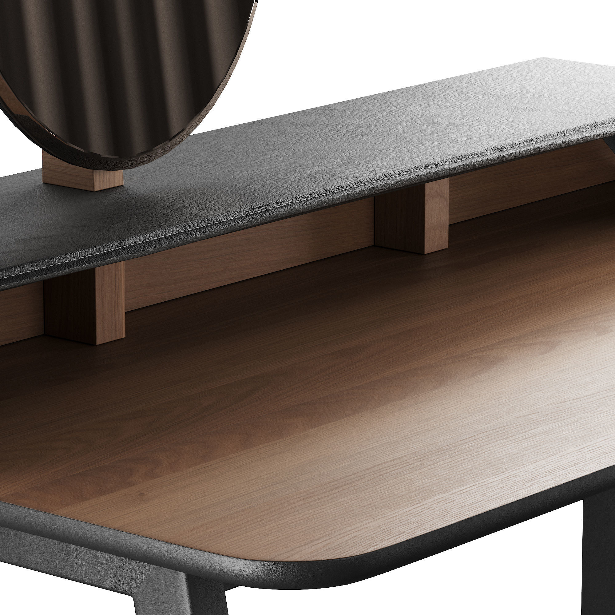 327 Vanity Desk 04 Tolda Desk by Miniforms and Mono Pouf 3D model_3