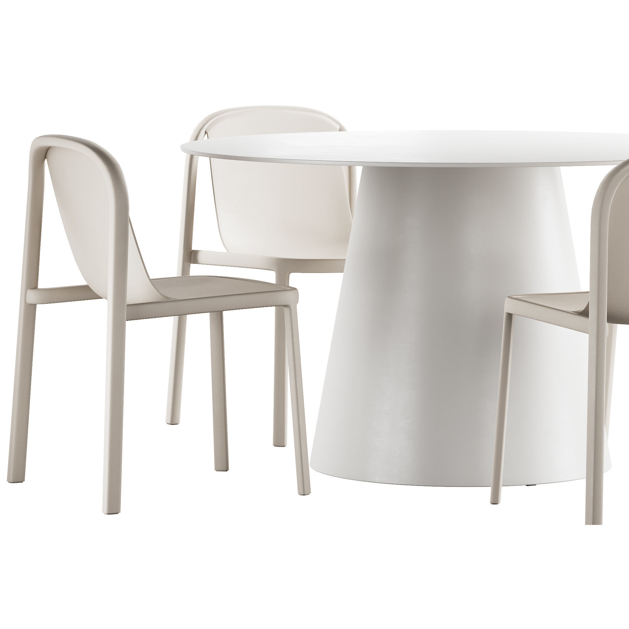 329 Circula Dining Table and Decade Chair by bludot 3D model_7