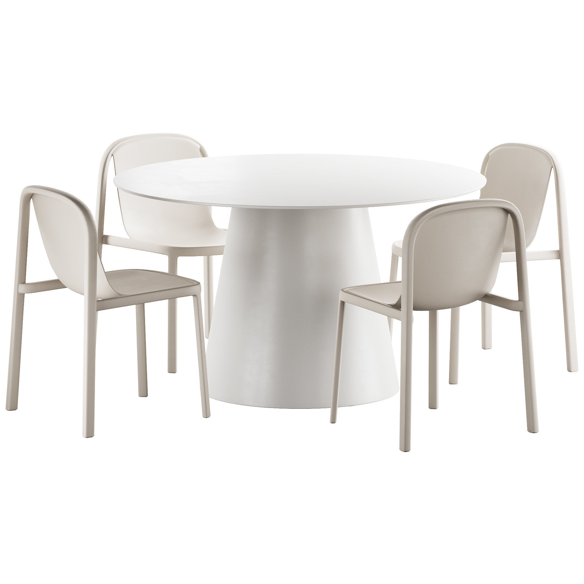329 Circula Dining Table and Decade Chair by bludot 3D model_3