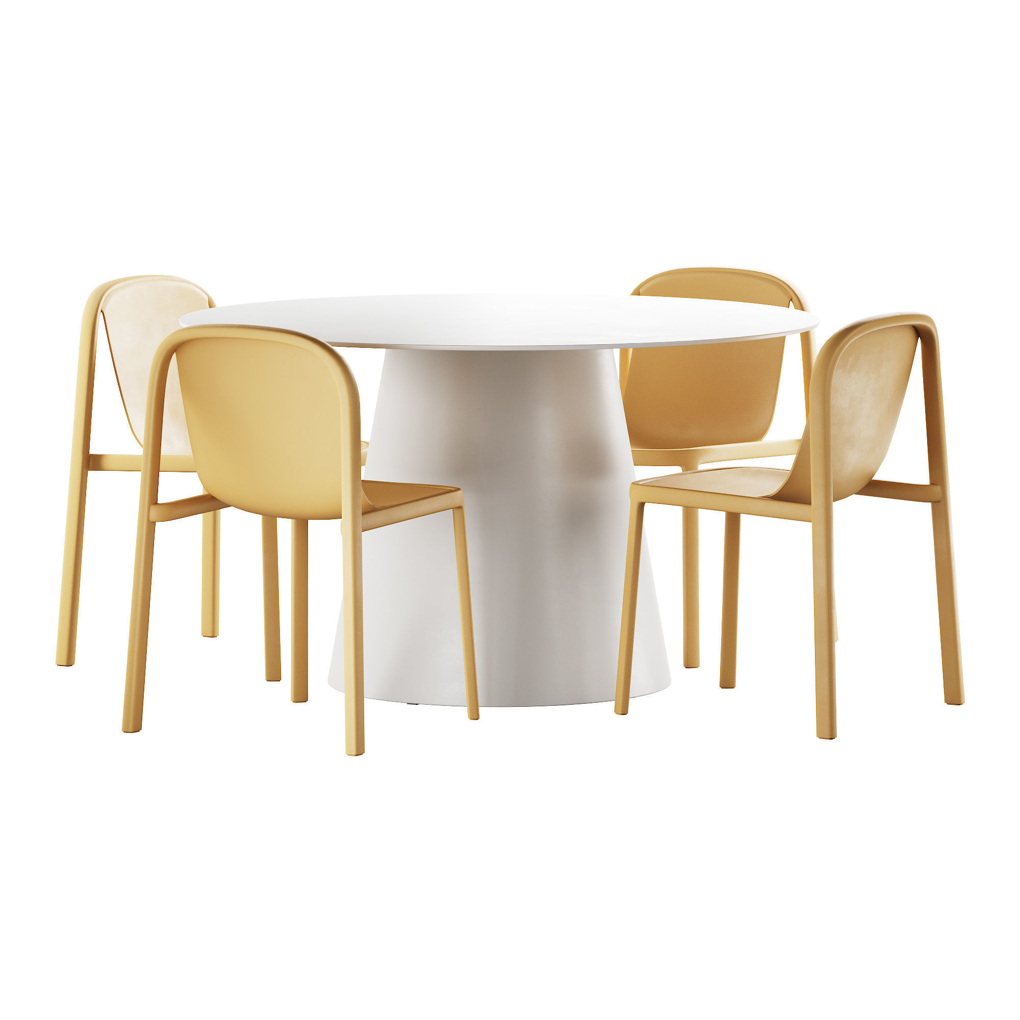 329 Circula Dining Table and Decade Chair by bludot 3D model_4