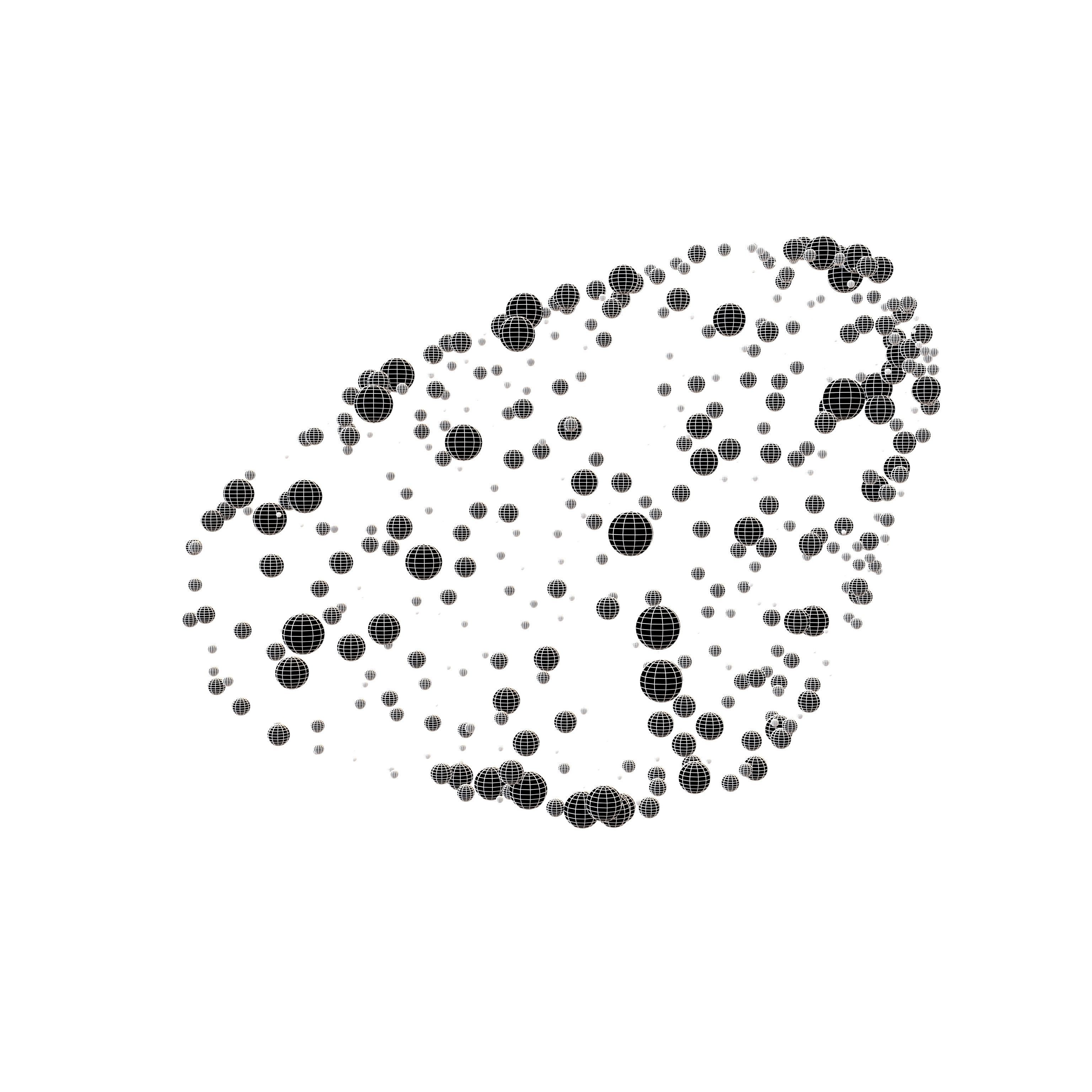 Abstract Shape Dot Style V1 001 Low-poly 3D model_4