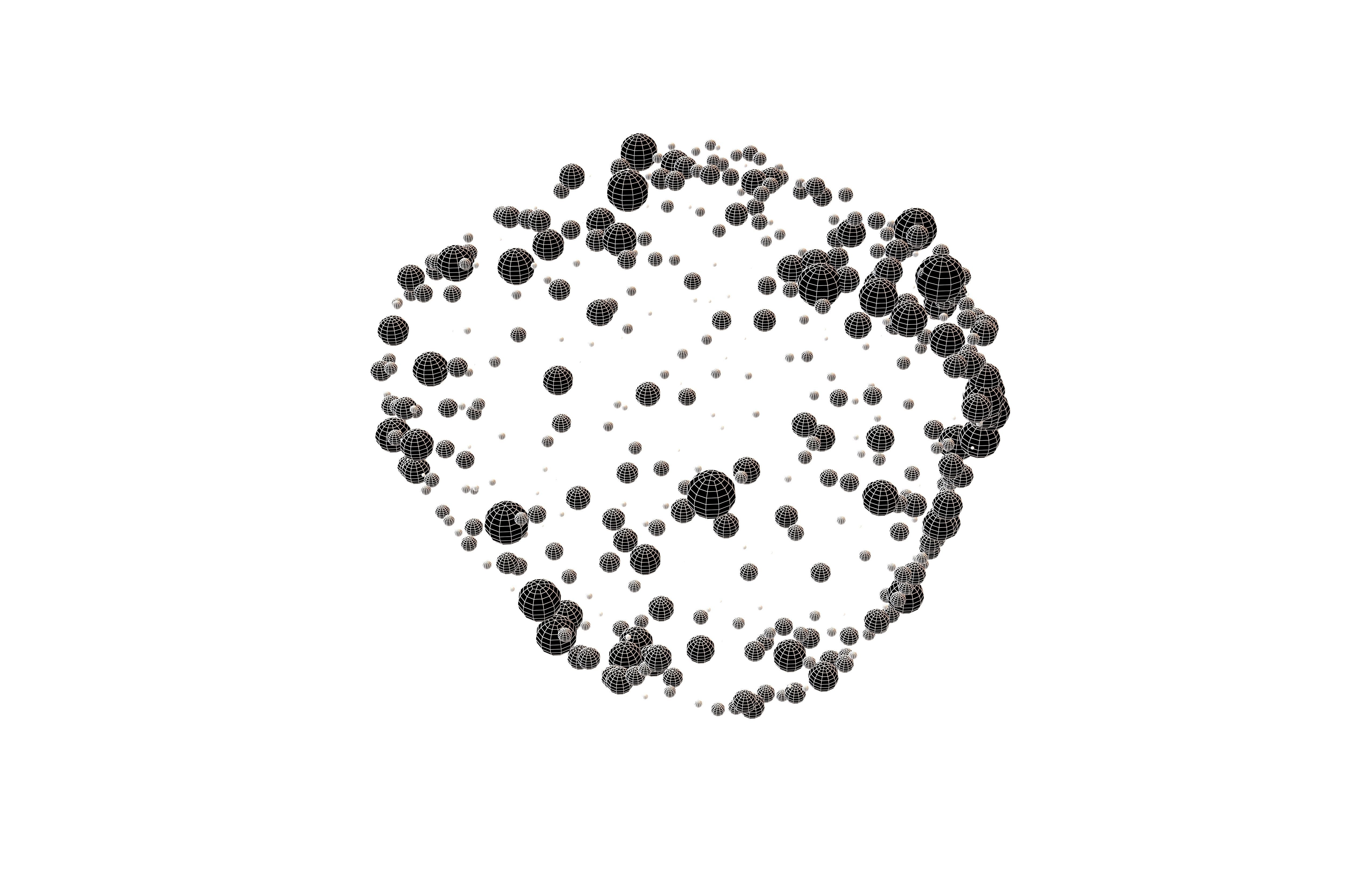 Abstract Shape Dot Style V1 002 Low-poly 3D model_6