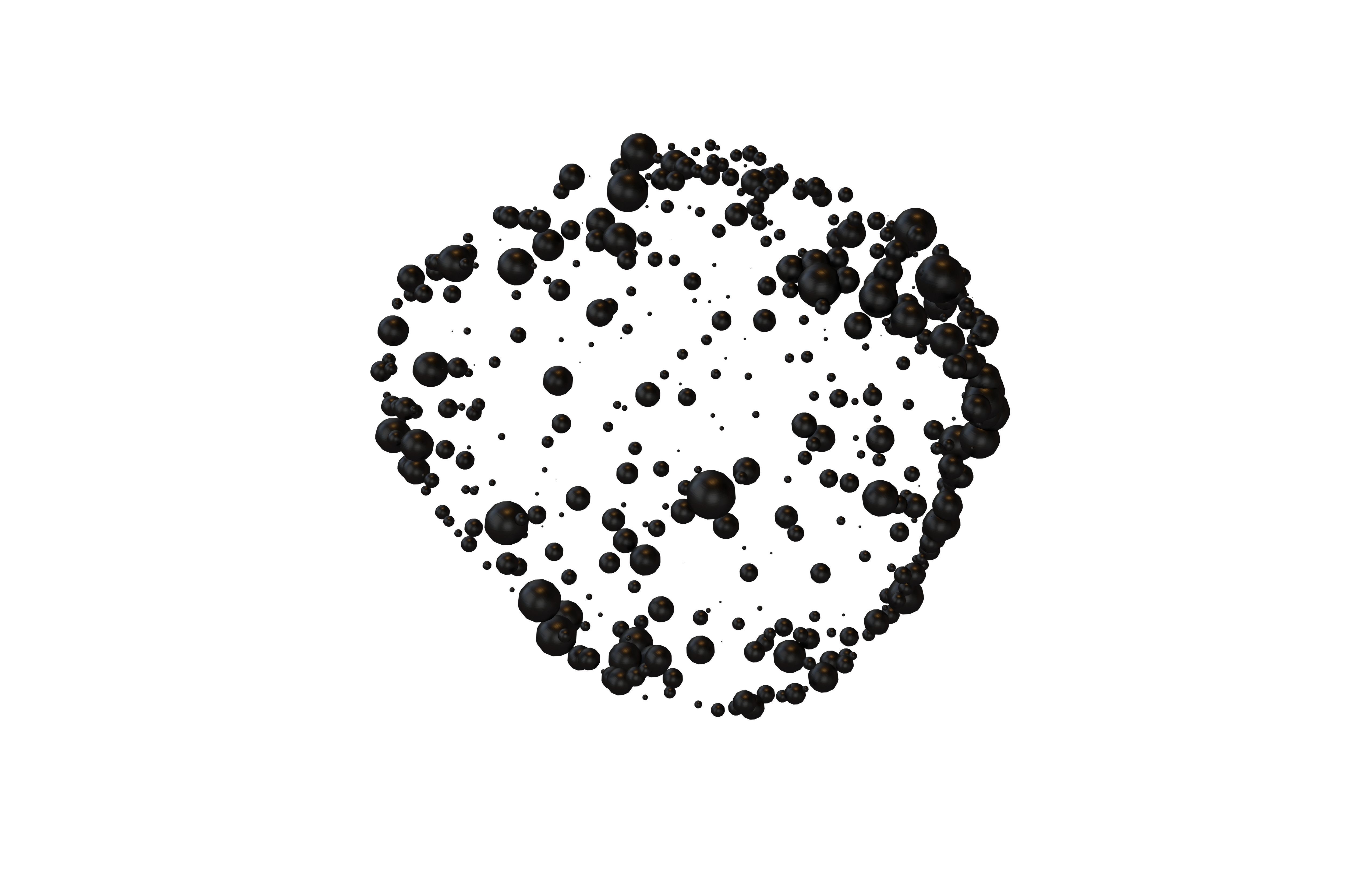 Abstract Shape Dot Style V1 003 Low-poly 3D model_2