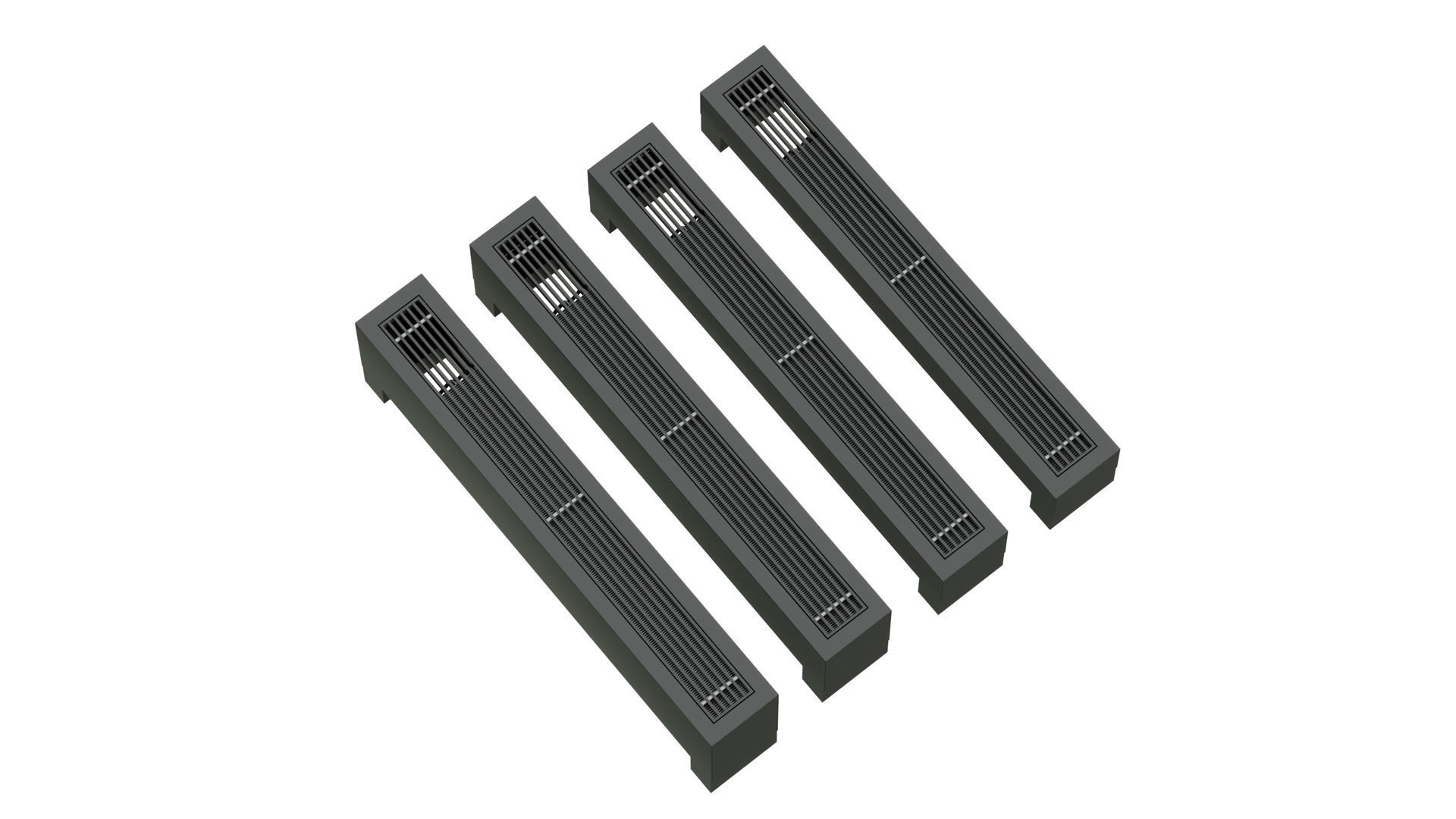 Floor convector Carrera FRH 3D model_1