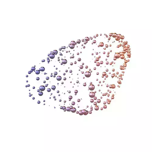 Abstract Shape Dot Style V1 004 Low-poly 3D model