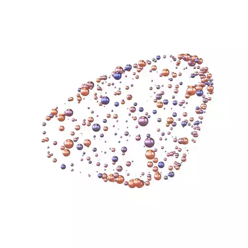 Abstract Shape Dot Style V1 005 Low-poly 3D model