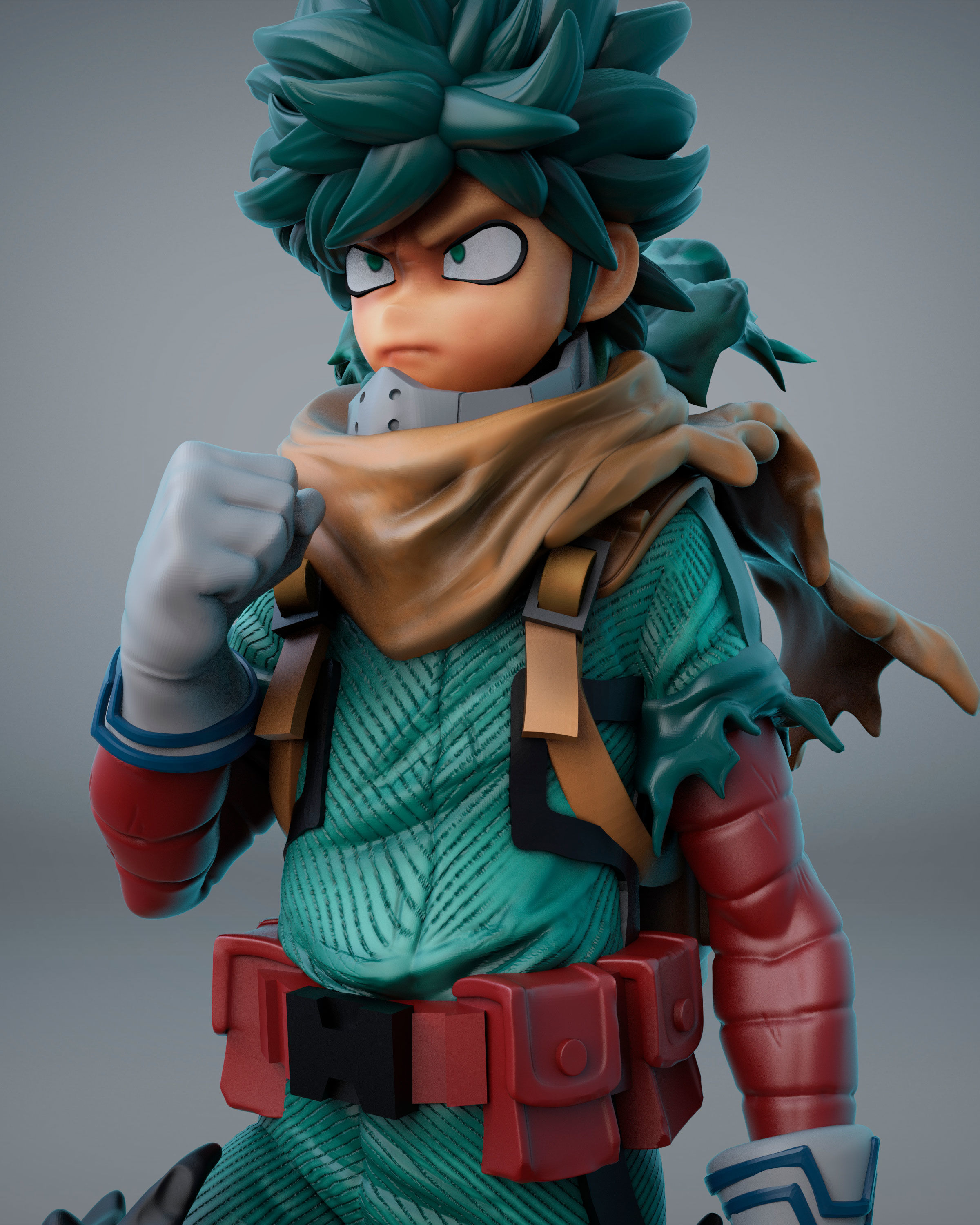 vigilante deku for 3Dprint 3D print model_8