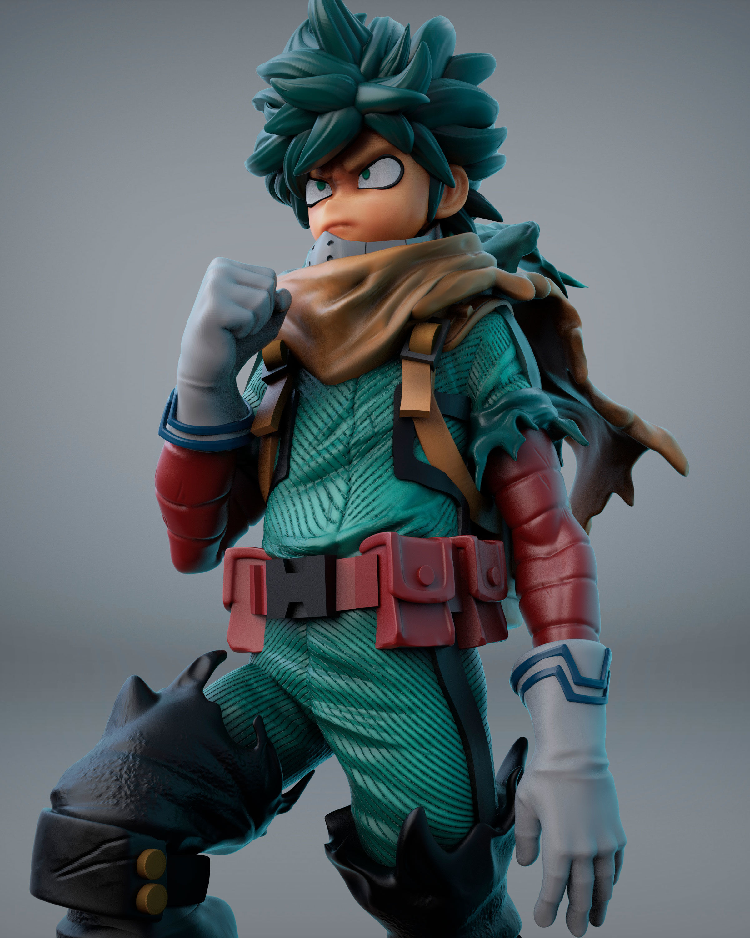 vigilante deku for 3Dprint 3D print model_7