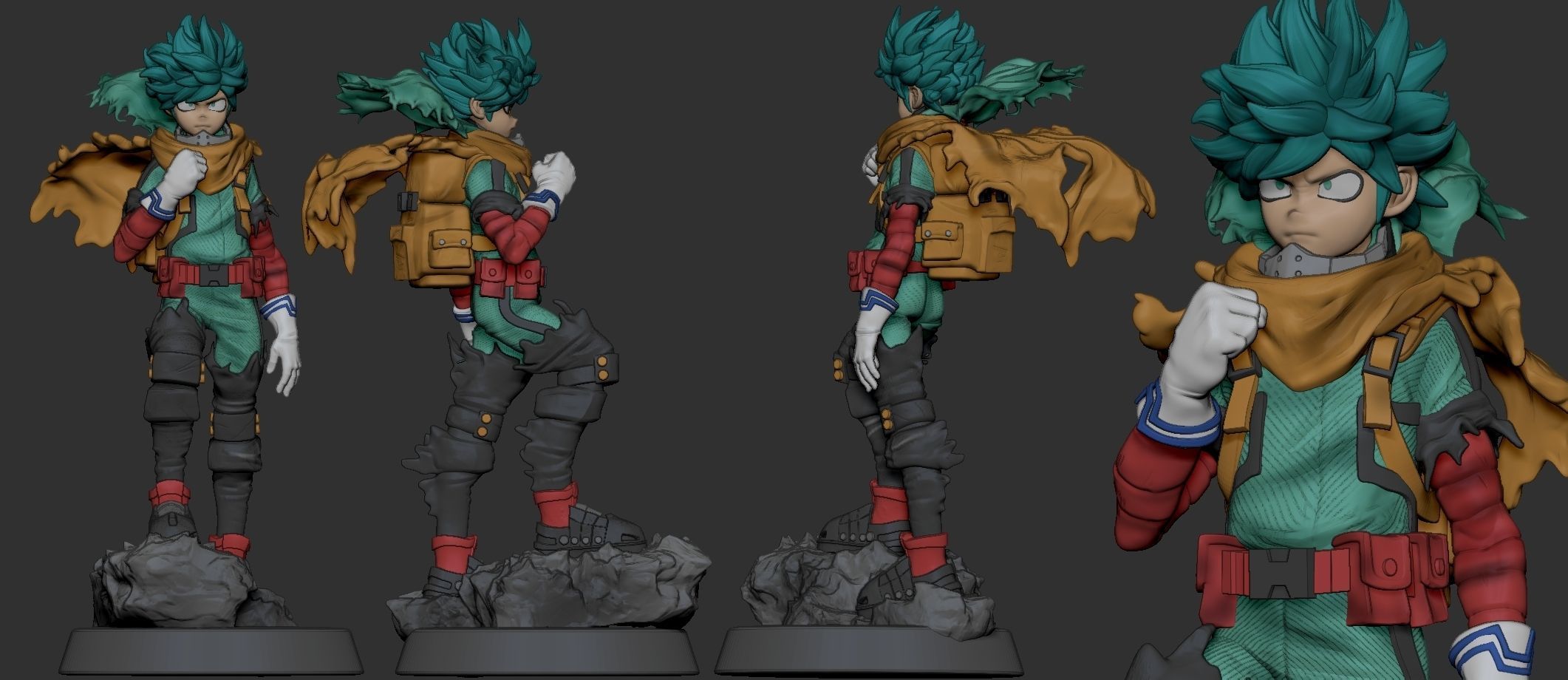 vigilante deku for 3Dprint 3D print model_14