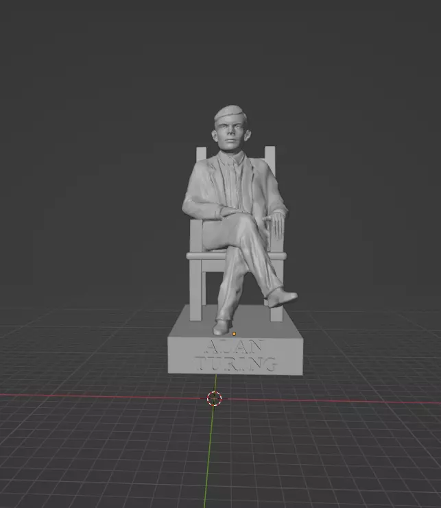 Alan Turing 3D print model_0