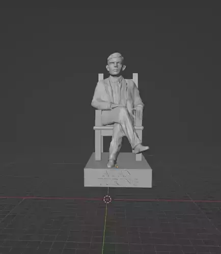 Alan Turing 3D print model