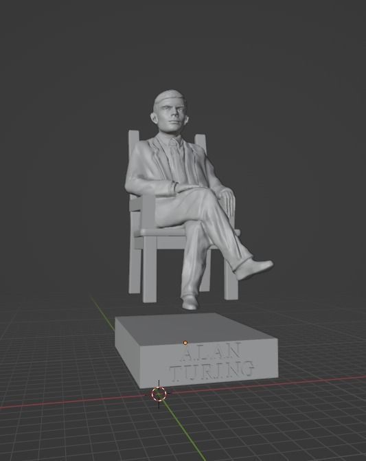 Alan Turing 3D print model_13