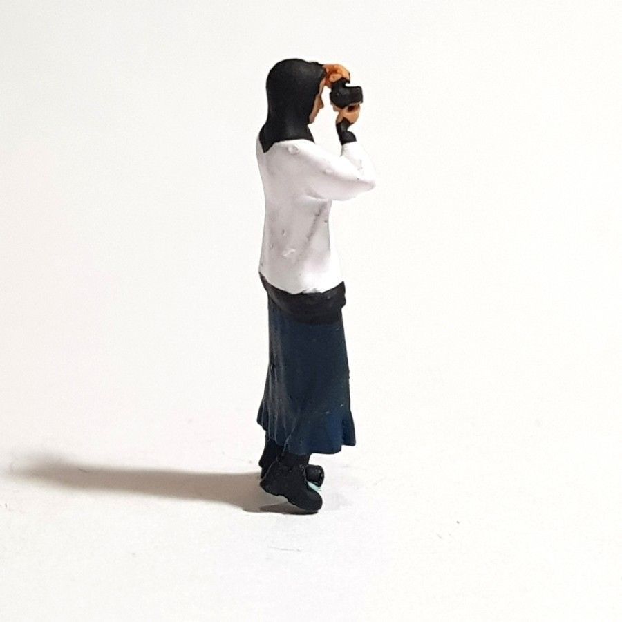 Figure Zainab Camera Standing in 1-64 Scale 3D print model_3