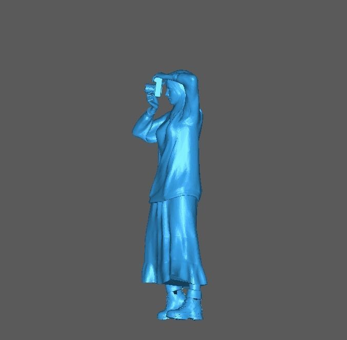 Figure Zainab Camera Standing in 1-64 Scale 3D print model_8