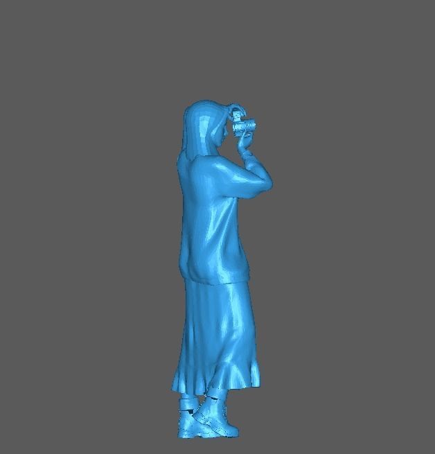 Figure Zainab Camera Standing in 1-64 Scale 3D print model_6