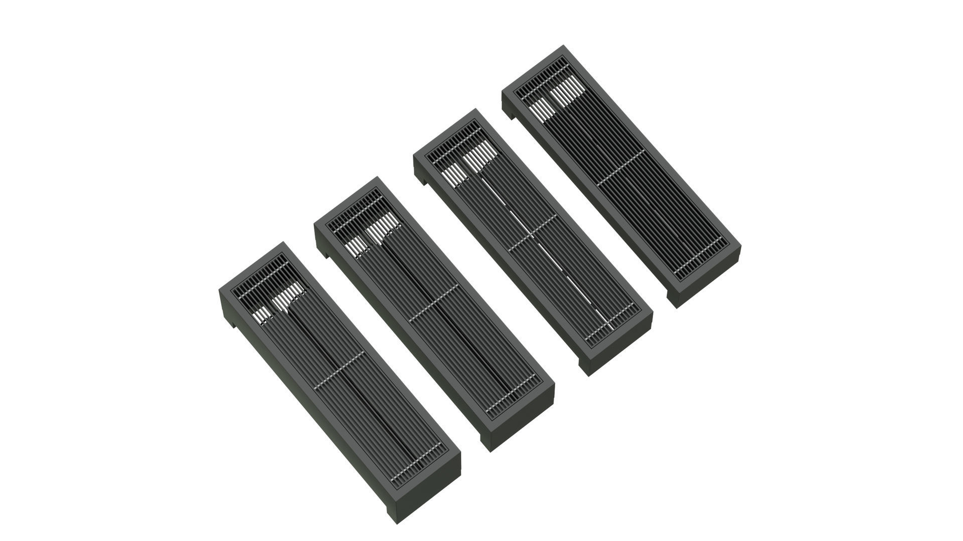 Floor convector Carrera FR2H 3D model_1